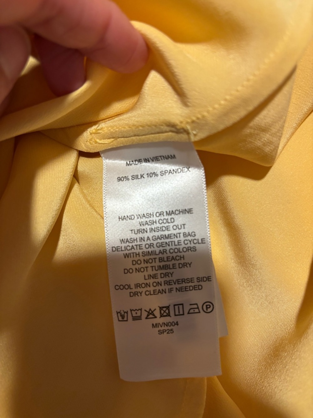 Quince Silk Skirt Midi in Yellow - Picture 7 of 9